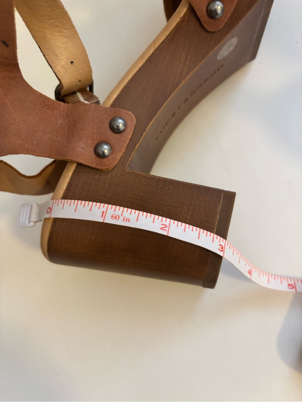 Lucky Brand Women's Brown Strappy Platform Sandals - Classic Comfort - Picture 6 of 7